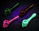 Скляна трубка для куріння Skull Pipe - Зелений мармур 4043 фото 1
