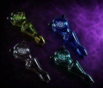 Скляна трубка для куріння Devil Pipe - Темно-Зелений 8725 фото