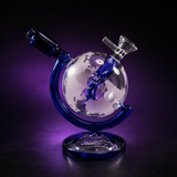Скляний бонг Globe Blue 11674 фото