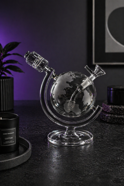 Скляний бонг Globe Gray 11680 фото
