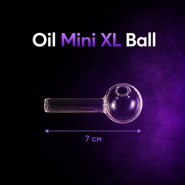 Скляна трубка для куріння Oil Mini XL Ball 10988 фото