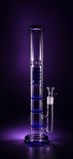 Скляний бонг Triple 2 Blue 11021 фото